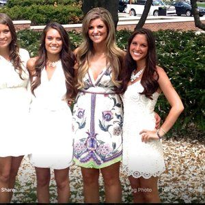 Free People Floral Vneck Dress